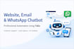 create website email and whatsapp chatbot using tidio