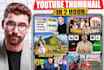 desgin eye catchy youtube thumbnail urgent