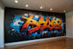 do manually design graffiti street art canvas