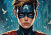 do superhero character graphic novel cover