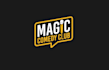 design unique magic comedy club logo