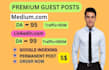 provide high quality guest post backlinks on medium,com and linkedin,com