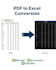 covert pdf to excel