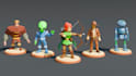 make low poly 3d character model