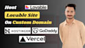 host and connect any ai generated website to a custom domain lovable, bolt