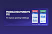 fix mobile responsive issues on your website