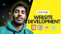 create custom website as a full stack website developer