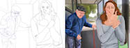 colour your black and white line drawing