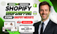 design a high converting shopify dropshipping store or redesign shopify website