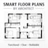 design a functional floor plan for small homes and apartments