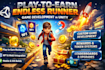 develop play to earn runner game, endless runner game development, unity game