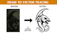 do vector trace or recreate any logo or image within 2 hrs
