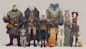 draw your dnd rpg character or party illustration art