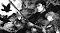 manga page custom dark berserk style art in high quality