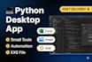 create a small python desktop app for windows exe with gui