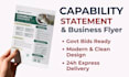 design a corporate business flyer or capability statement