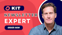 setup convertkit email sequence design kit newsletter template kit landing page