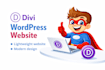 redesign divi builder wordpress website within 24 hours