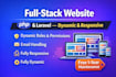 build full stack PHP and laravel website