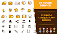 high quality custom icons with 24h express delivery