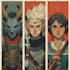 make a fantasy dnd party charecter art