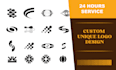 create a unique custom logo design with express 24h delivery