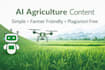 write farmer friendly agriculture content using ai with SEO