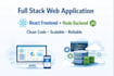 build a full stack web application using react and node