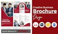 create a clean, print ready z fold brochure and flyer design