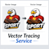 clean vector tracing and image to vector conversion