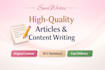 write highquality, engaging, and original articles