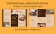 design an editable canva brochure bifold, trifold, quad fold