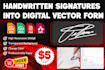 make your handwritten signatures into digital signature