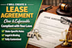 create a clear, enforceable lease agreement compliant with your laws