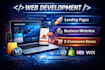 create a modern landing page or small website