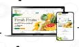 create grocery website, grocery store website, food website