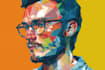 design professional geometric low poly illustration