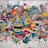 design canvas and printable wall art in graffiti, pop