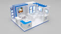 design a professional exhibition stall