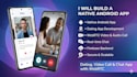 develop android dating app with video and audio calling using webrtc