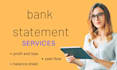 reconcile bank statement PDF to editable format