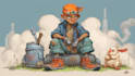 draw cartoon, comic illustrations and mascot characters