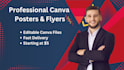 design professional canva posters and flyers