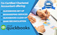 do bookkeeping, setup, clean up, bank reconciliation