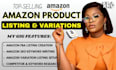 do amazon listing creation, ebay or amazon variation listing amazon fba listing