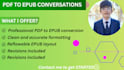 do expert in pdf to epub and ebook formatting
