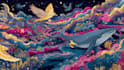 draw a digital illustration in unique style
