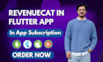 do revenuecat integration in flutter app subscriptions and in app purchases