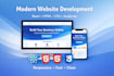 build a modern responsive website using HTML CSS js or react
