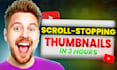 design scroll stopping youtube thumbnails